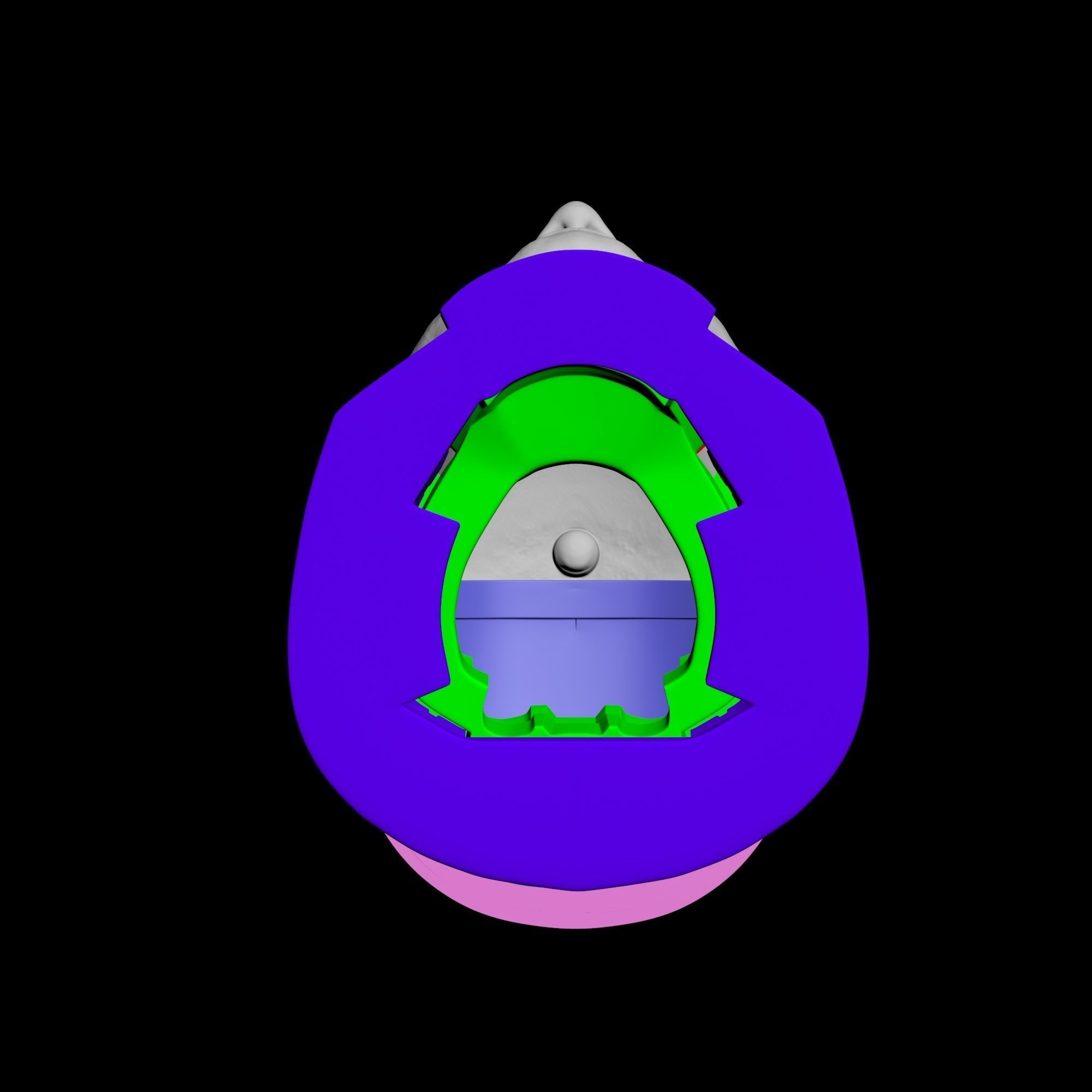 Robocop Head for 3D Print 3D print model_30