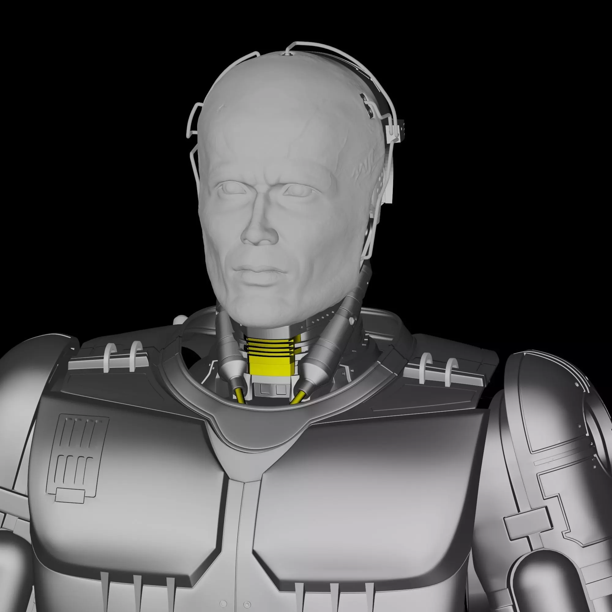 Robocop Head for 3D Print 3D print model_0