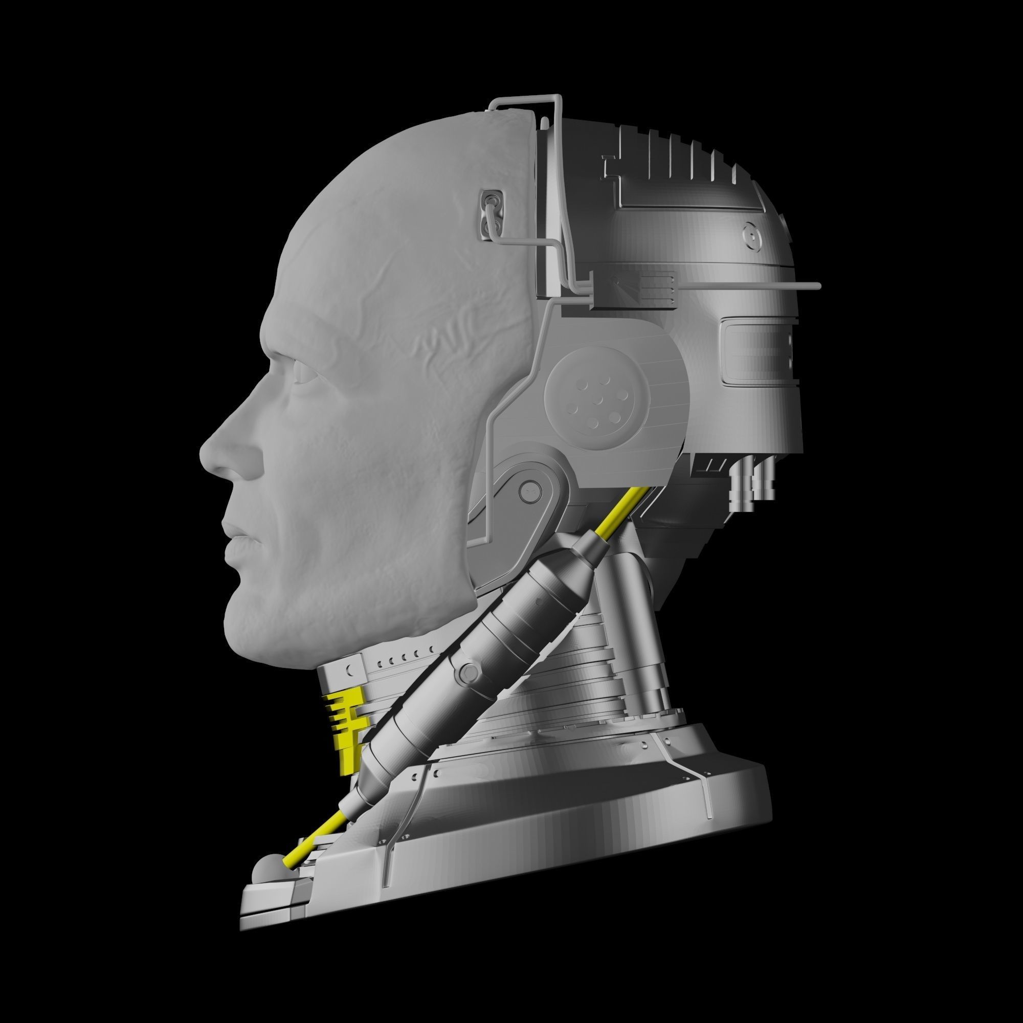 Robocop Head for 3D Print 3D print model_4