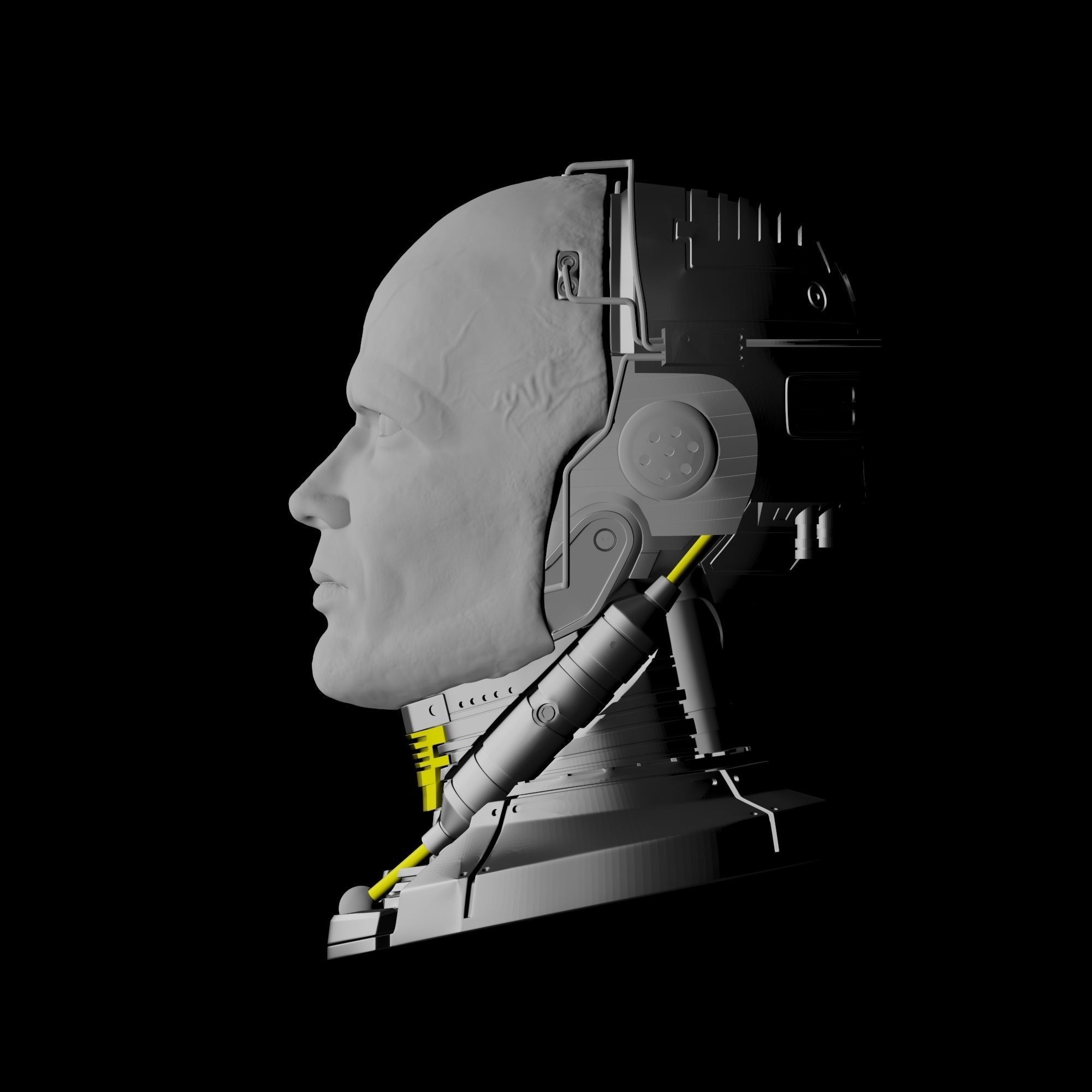Robocop Head for 3D Print 3D print model_2
