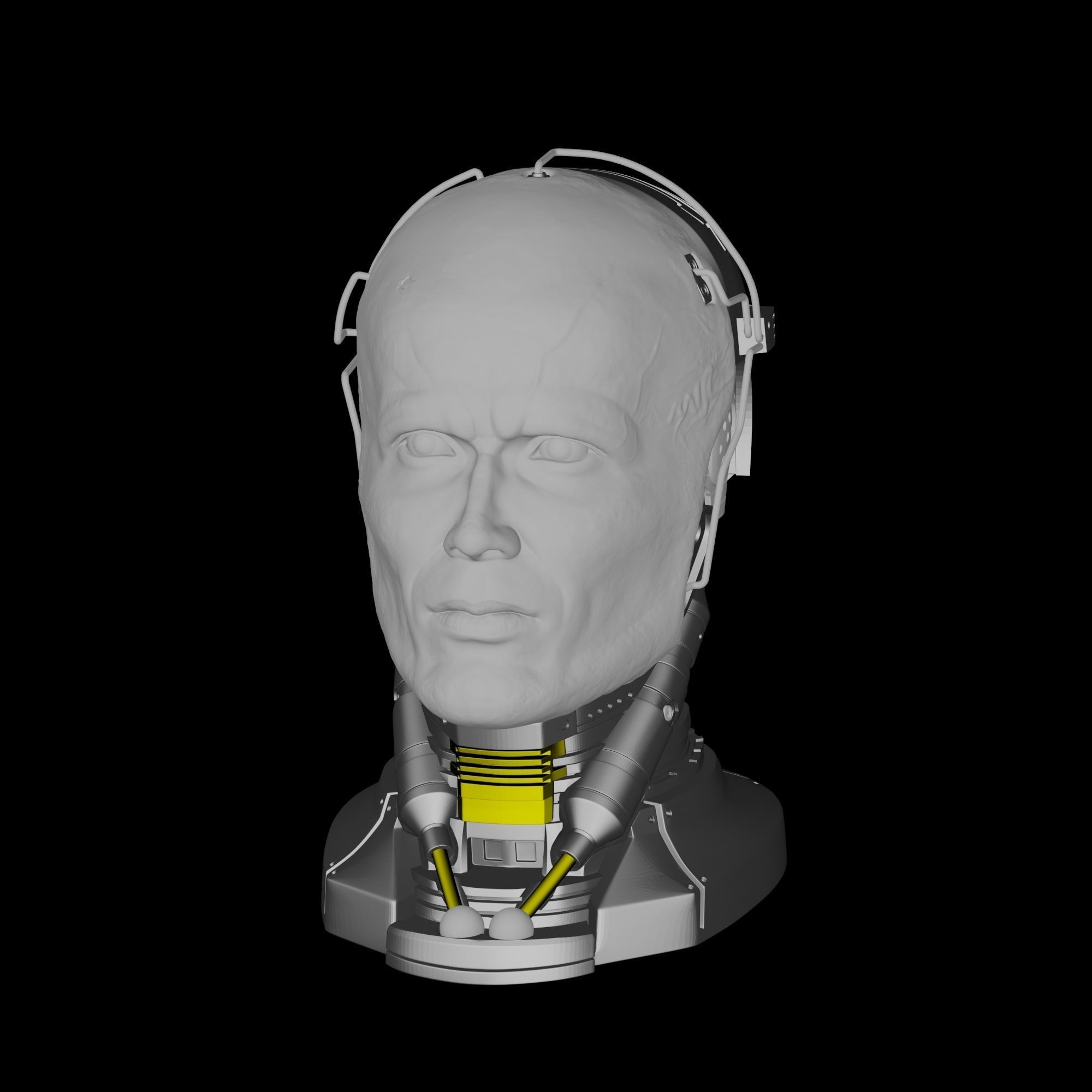 Robocop Head for 3D Print 3D print model_1