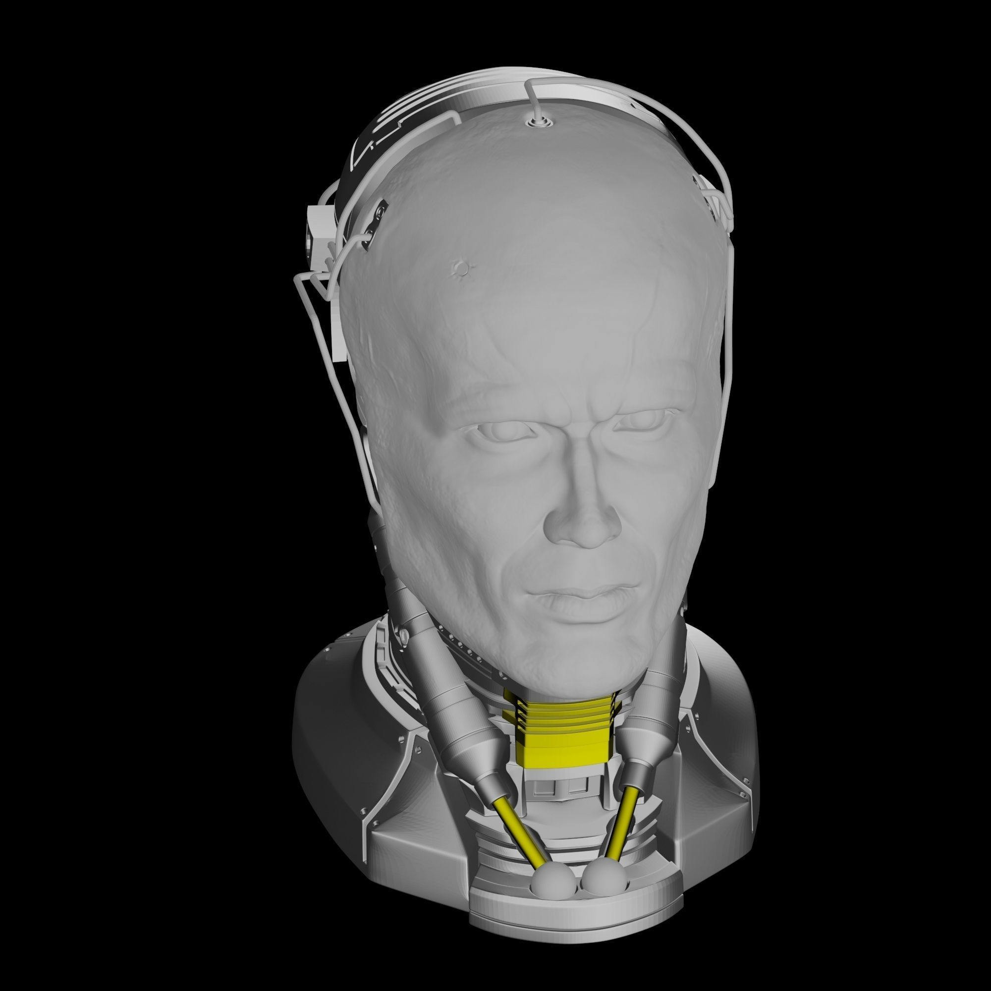 Robocop Head for 3D Print 3D print model_8