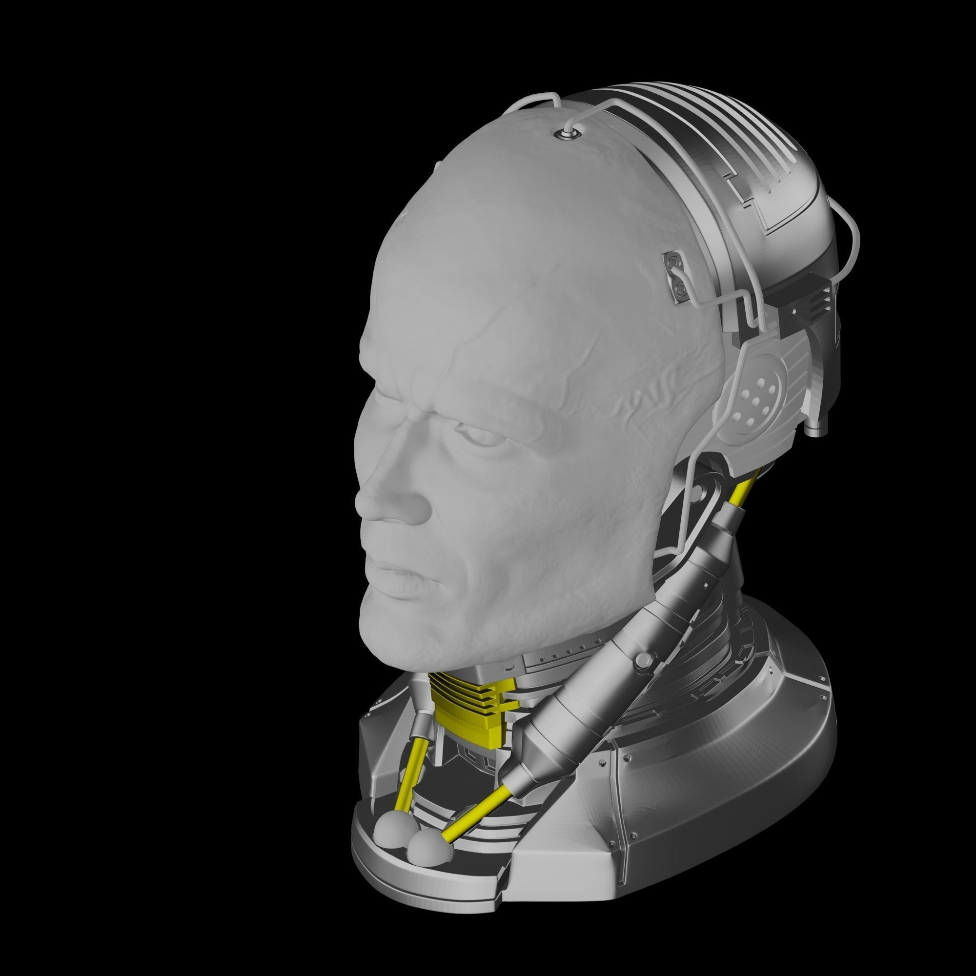 Robocop Head for 3D Print 3D print model_9