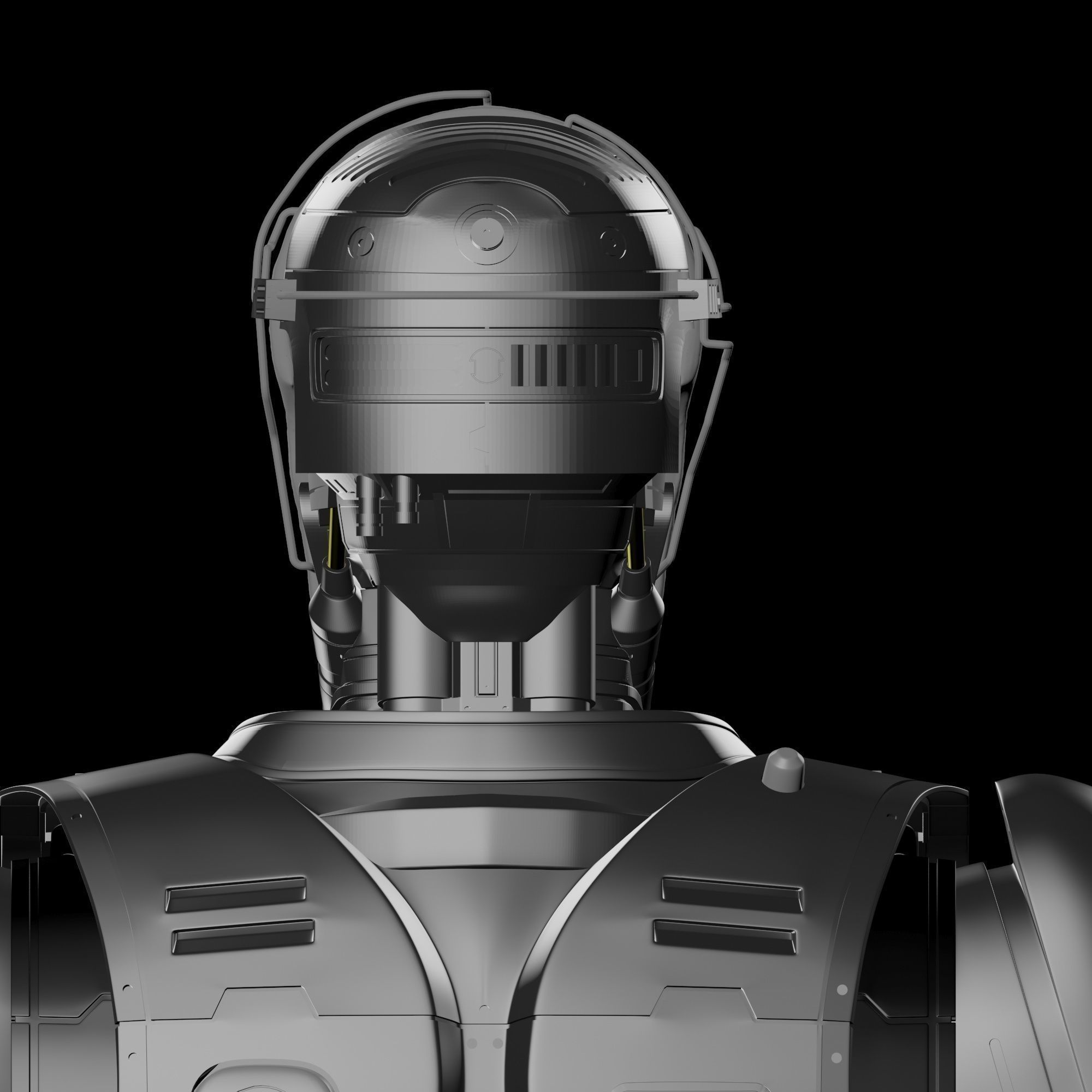 Robocop Head for 3D Print 3D print model_5