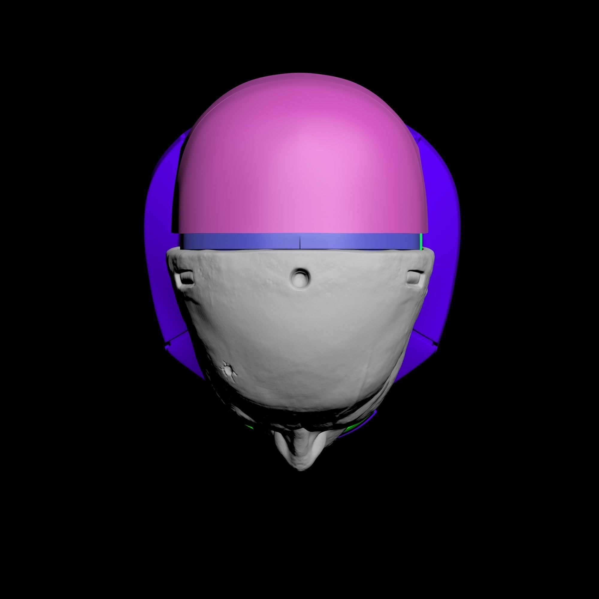 Robocop Head for 3D Print 3D print model_29