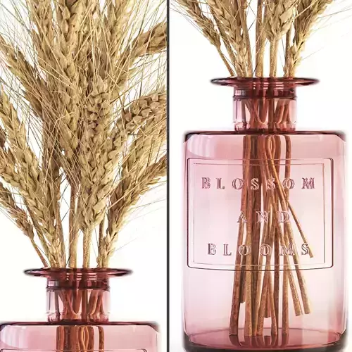 Blossom and Blooms Apothecary Jar with dried flower