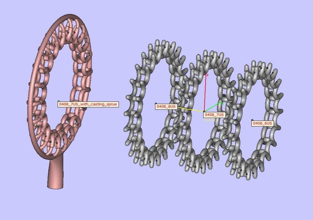 Eternity  Diamond Ring 3d model many sizes  3D print model_11