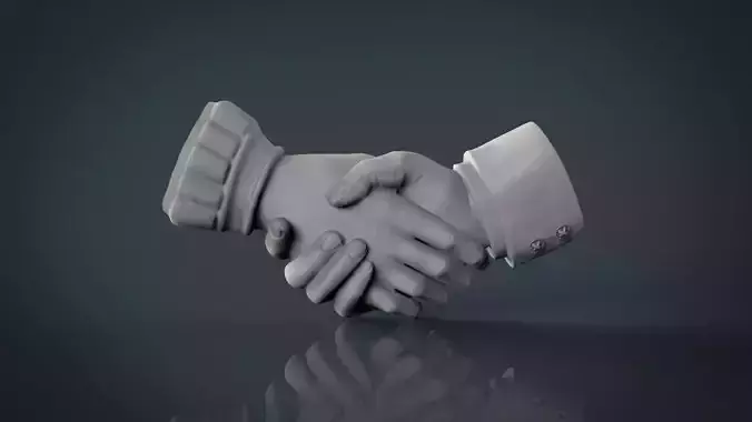 Shake hands  3D print model