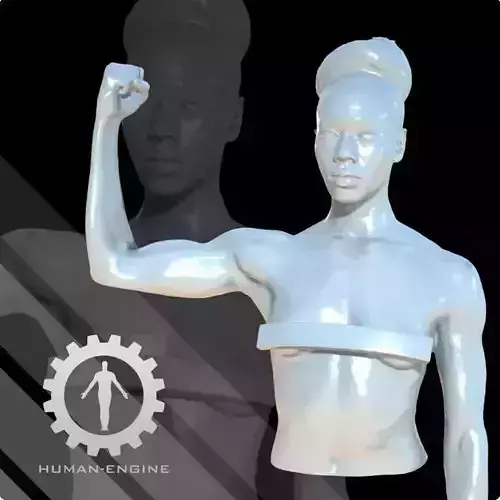 Female Scan - Tiana 3k Follower Milestone Low-poly 3D model