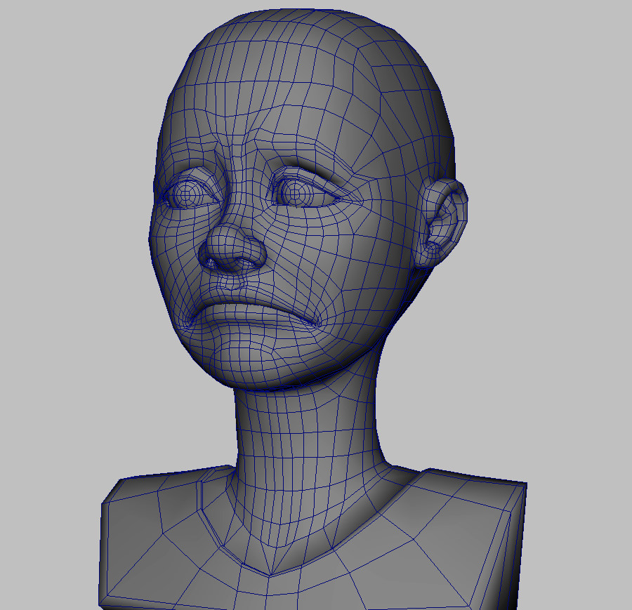 Toon Girl with Morphs 3D model_17