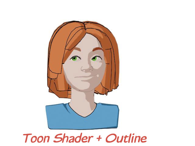 Toon Girl with Morphs 3D model_1