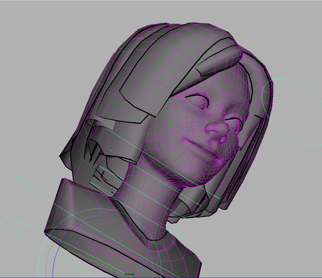 Toon Girl with Morphs 3D model_11