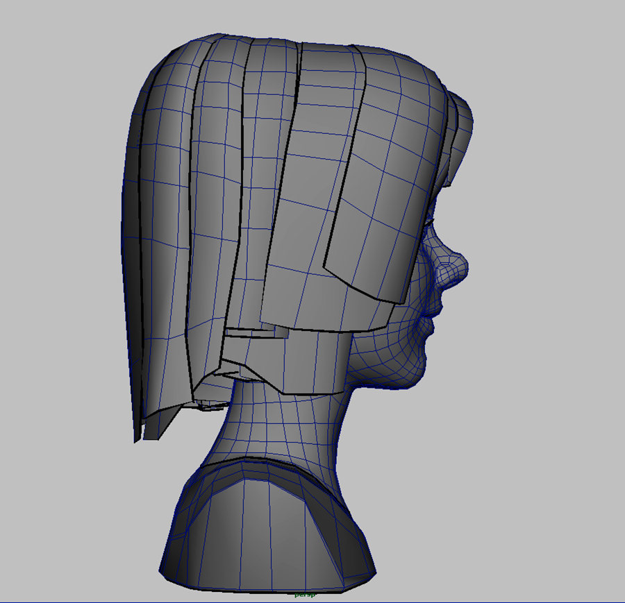 Toon Girl with Morphs 3D model_21