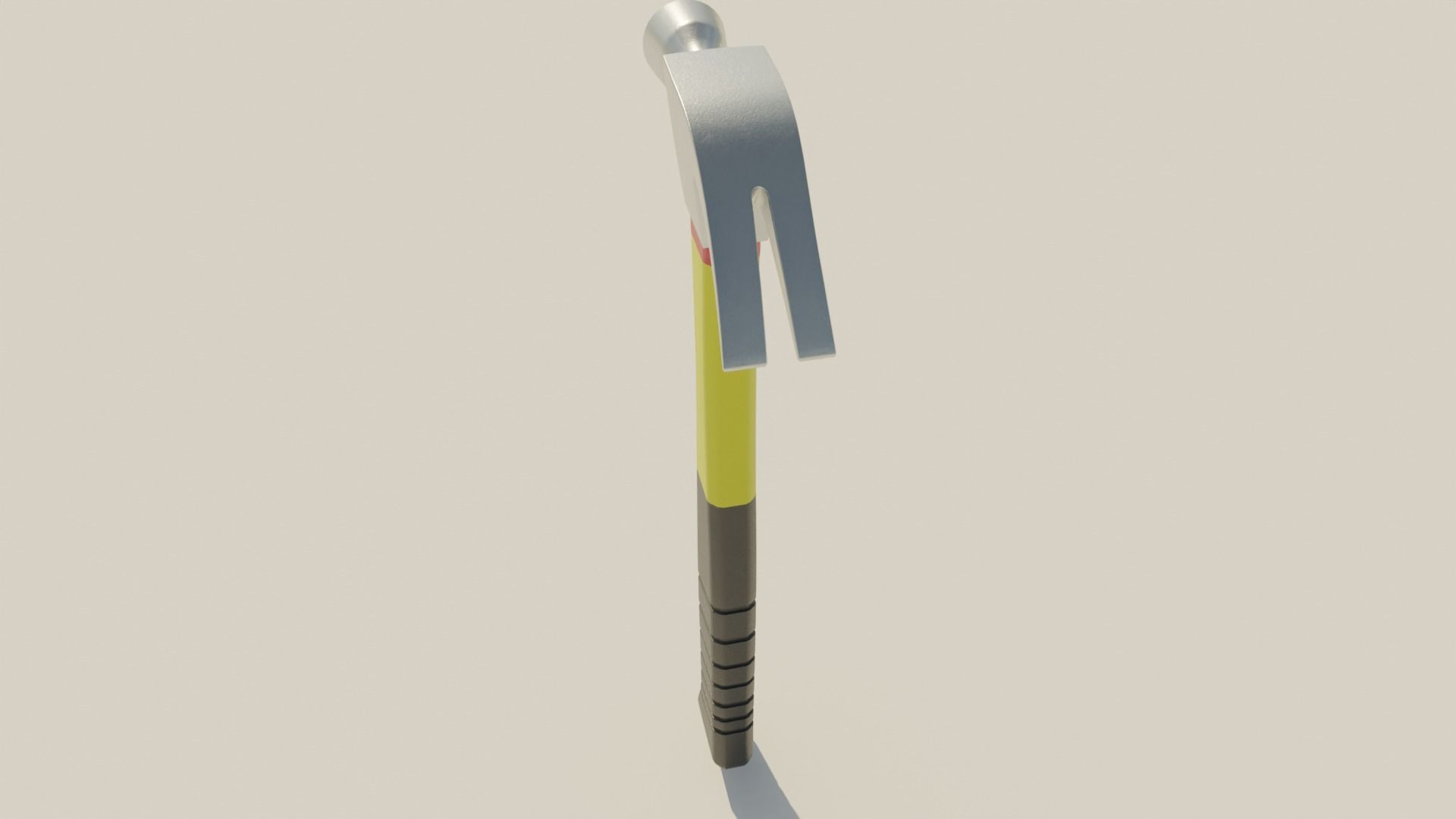 Carpentry hammer tool vol2 Low-poly 3D model_7