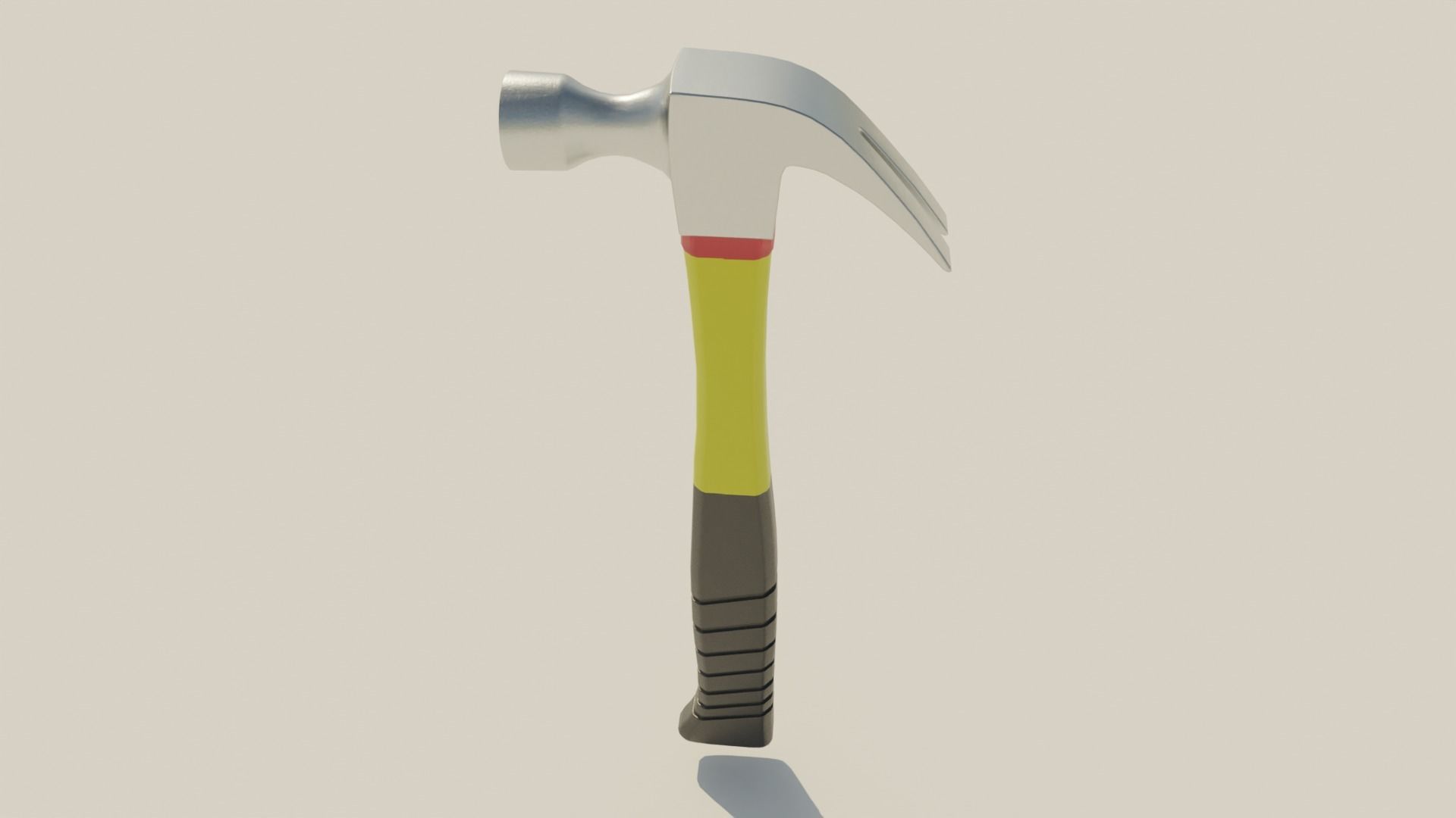 Carpentry hammer tool vol2 Low-poly 3D model_9