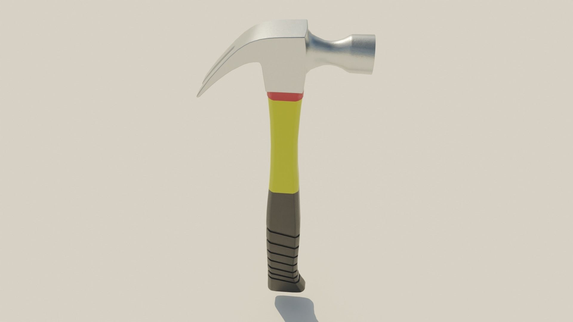 Carpentry hammer tool vol2 Low-poly 3D model_4