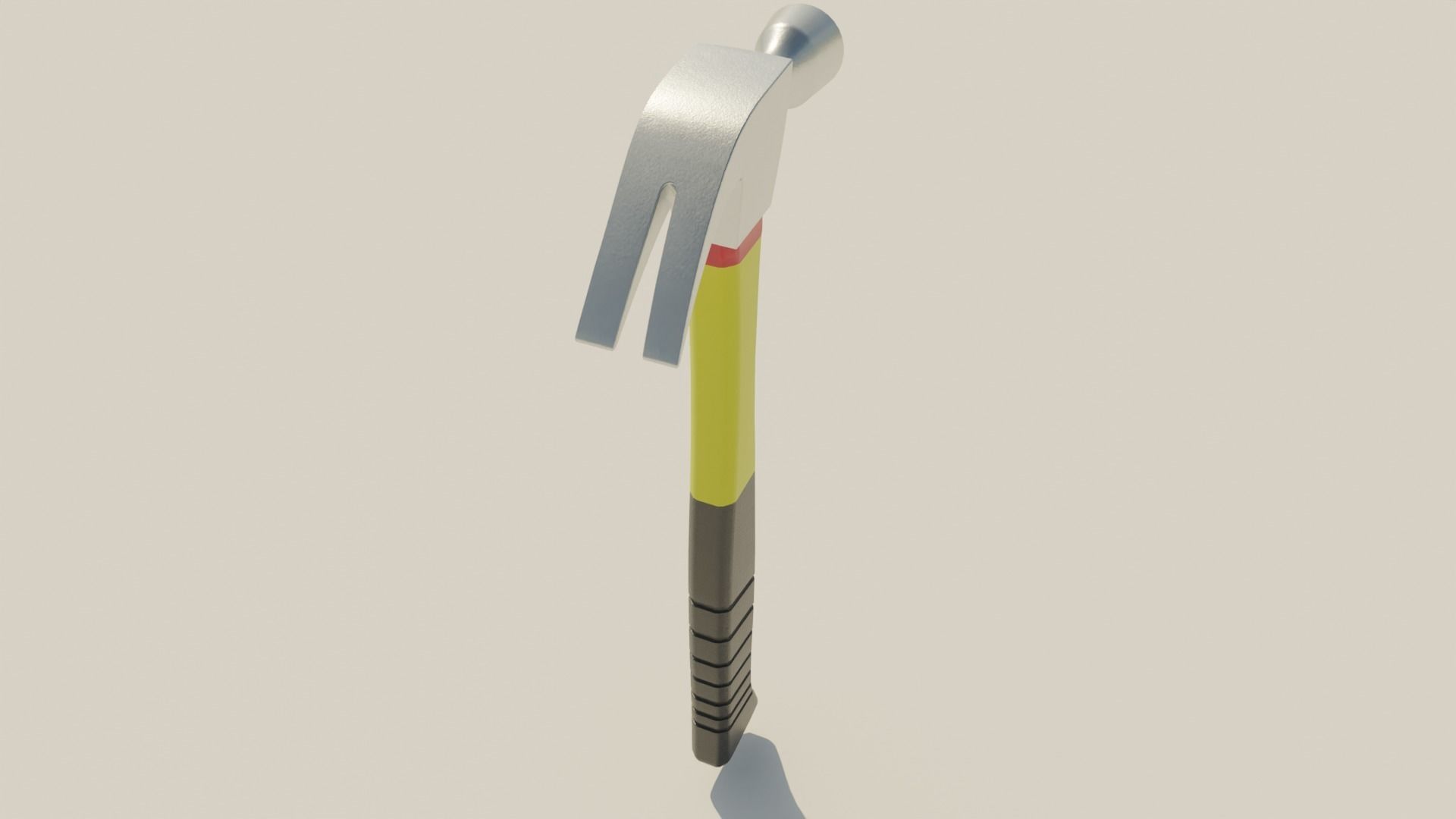 Carpentry hammer tool vol2 Low-poly 3D model_6