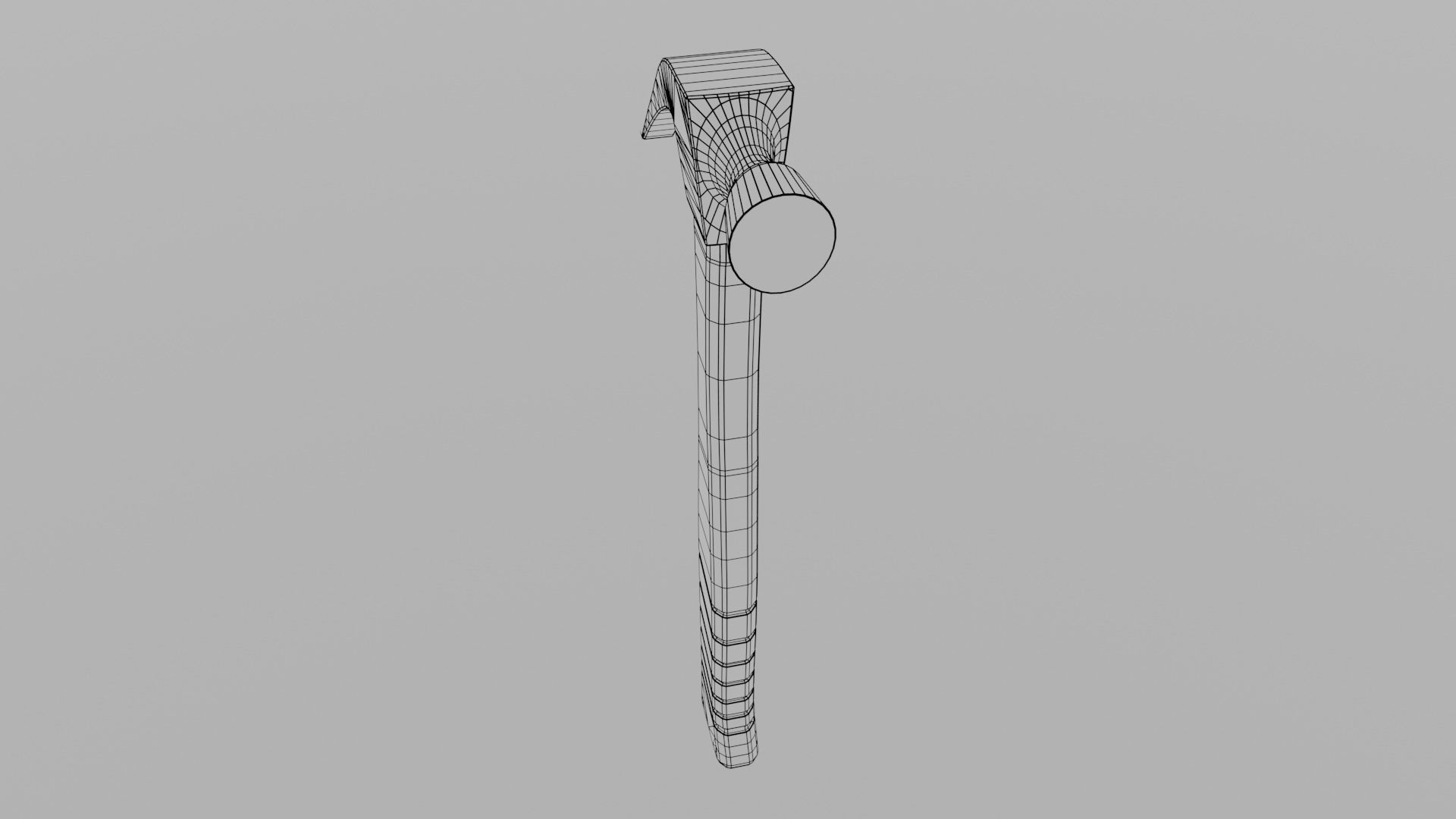Carpentry hammer tool vol2 Low-poly 3D model_13