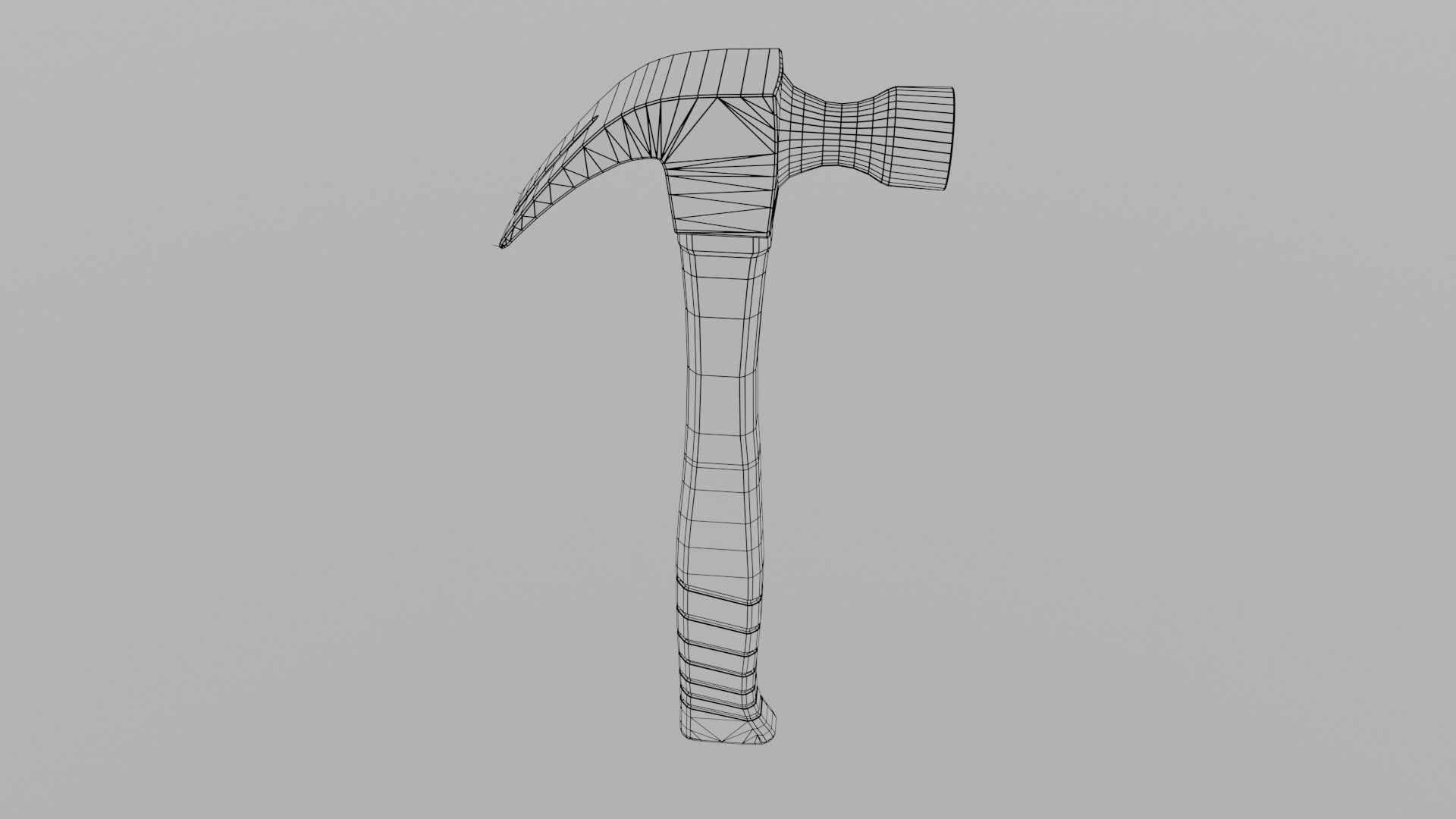 Carpentry hammer tool vol2 Low-poly 3D model_15