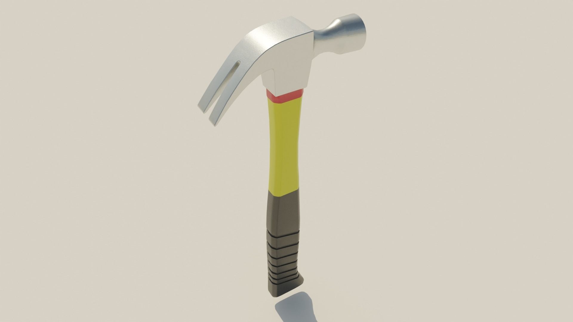 Carpentry hammer tool vol2 Low-poly 3D model_5