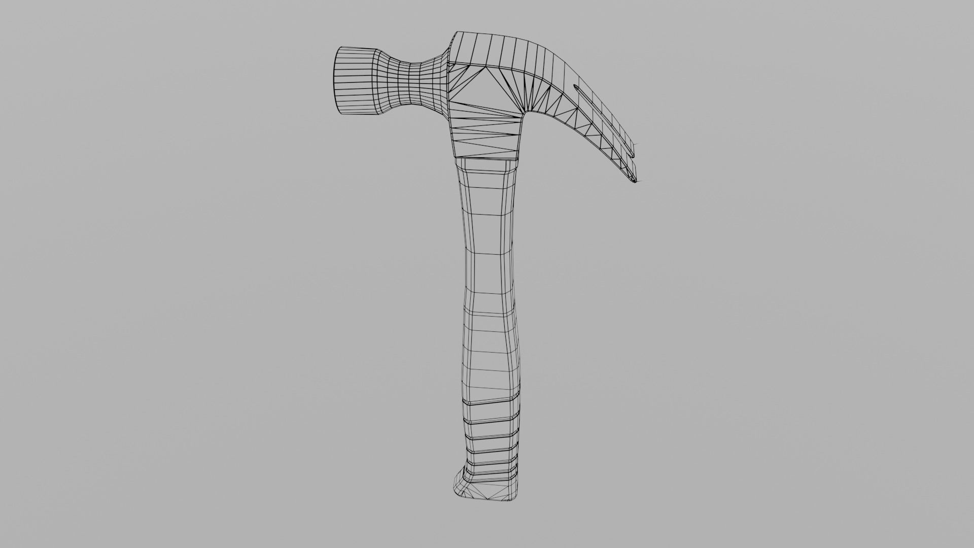 Carpentry hammer tool vol2 Low-poly 3D model_20