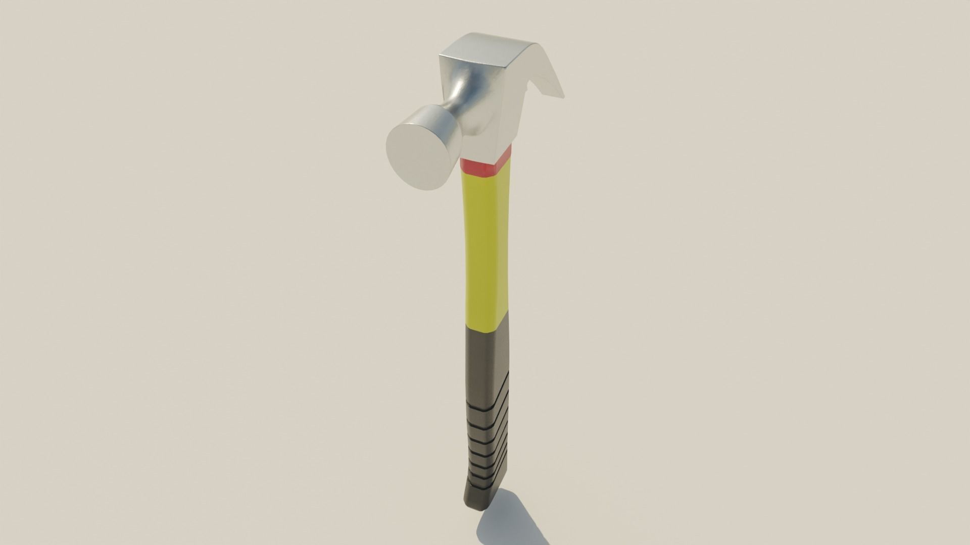 Carpentry hammer tool vol2 Low-poly 3D model_1