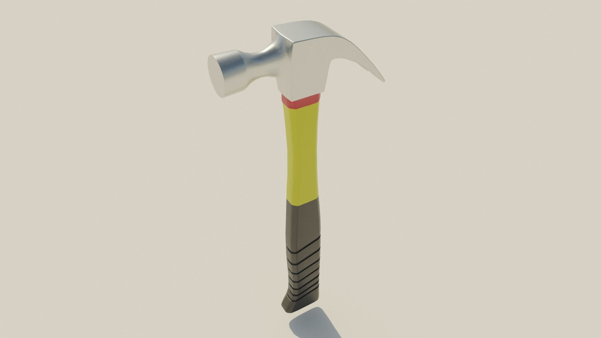 Carpentry hammer tool vol2 Low-poly 3D model_10