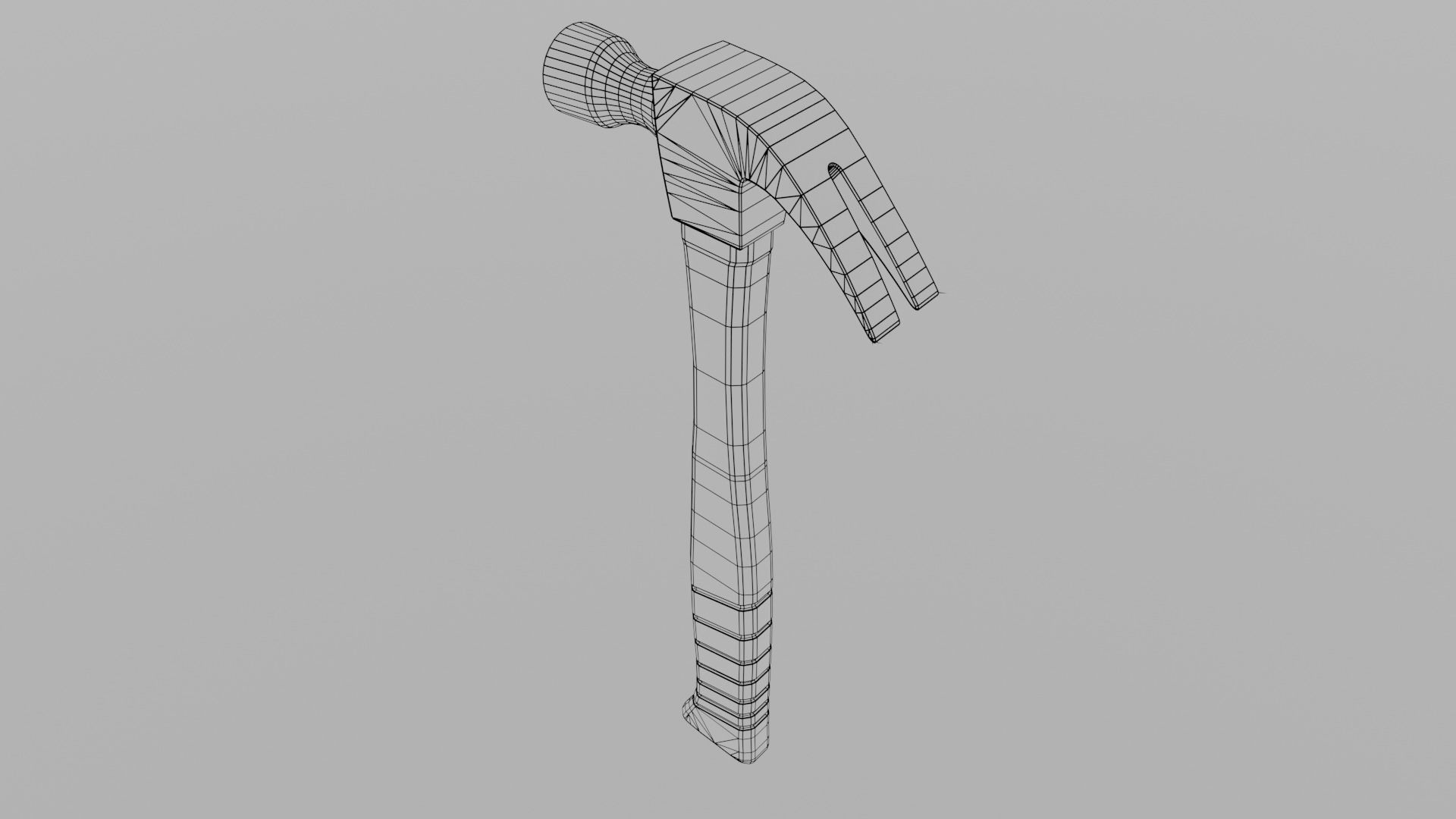 Carpentry hammer tool vol2 Low-poly 3D model_19
