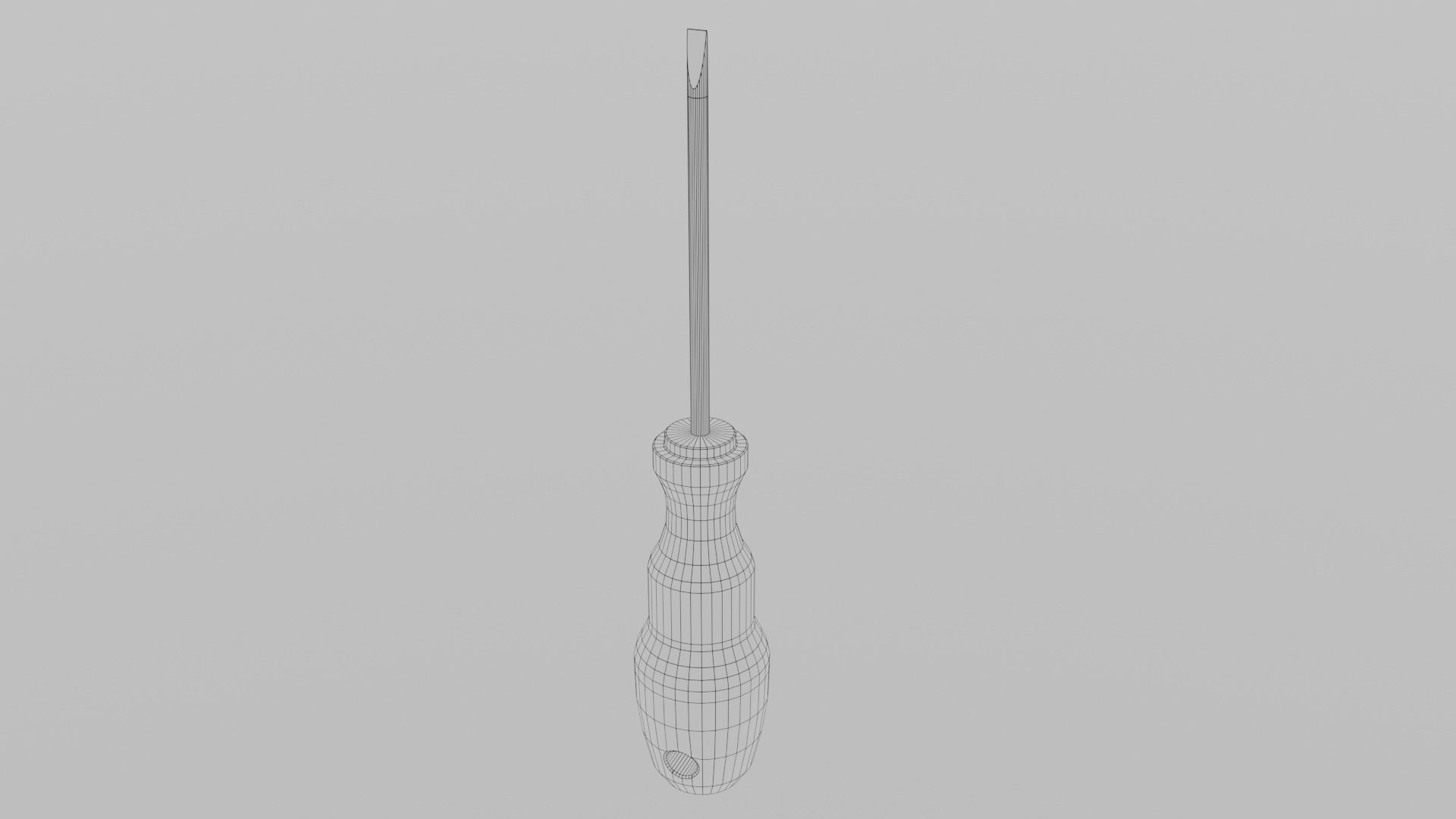 Screwdriver tool Low-poly 3D model_17