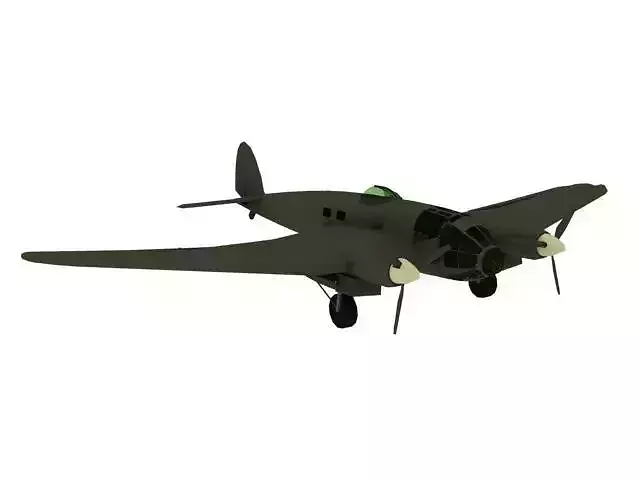 AIRCRAFT HEINKE 3D model