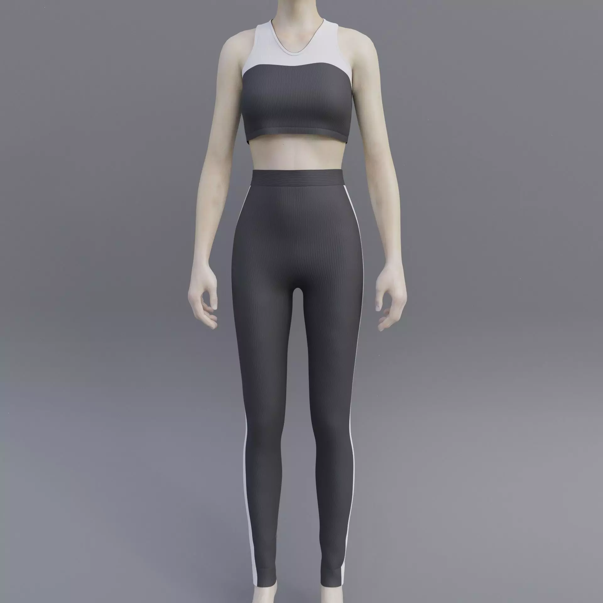 Gym wear- female sport wear Low-poly 3D model
