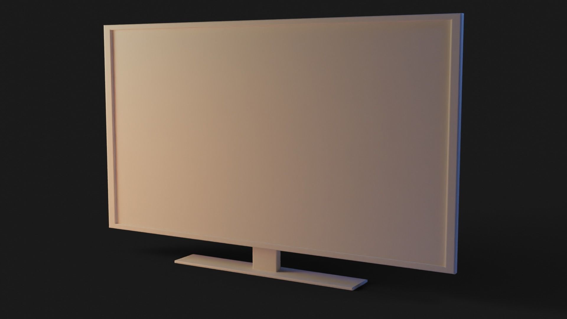 Television GameReady - LowPoly with PBR Material Low-poly 3D model_2