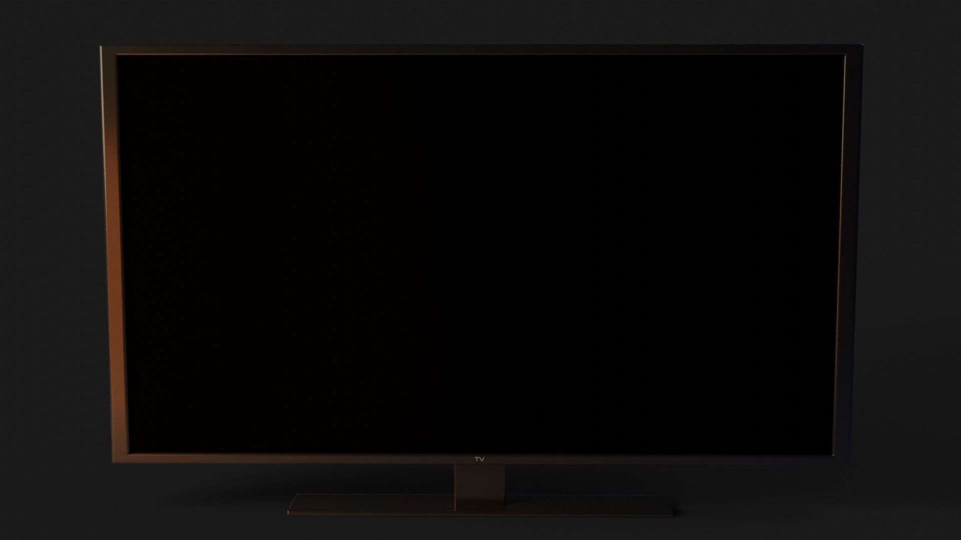 Television GameReady - LowPoly with PBR Material Low-poly 3D model_5