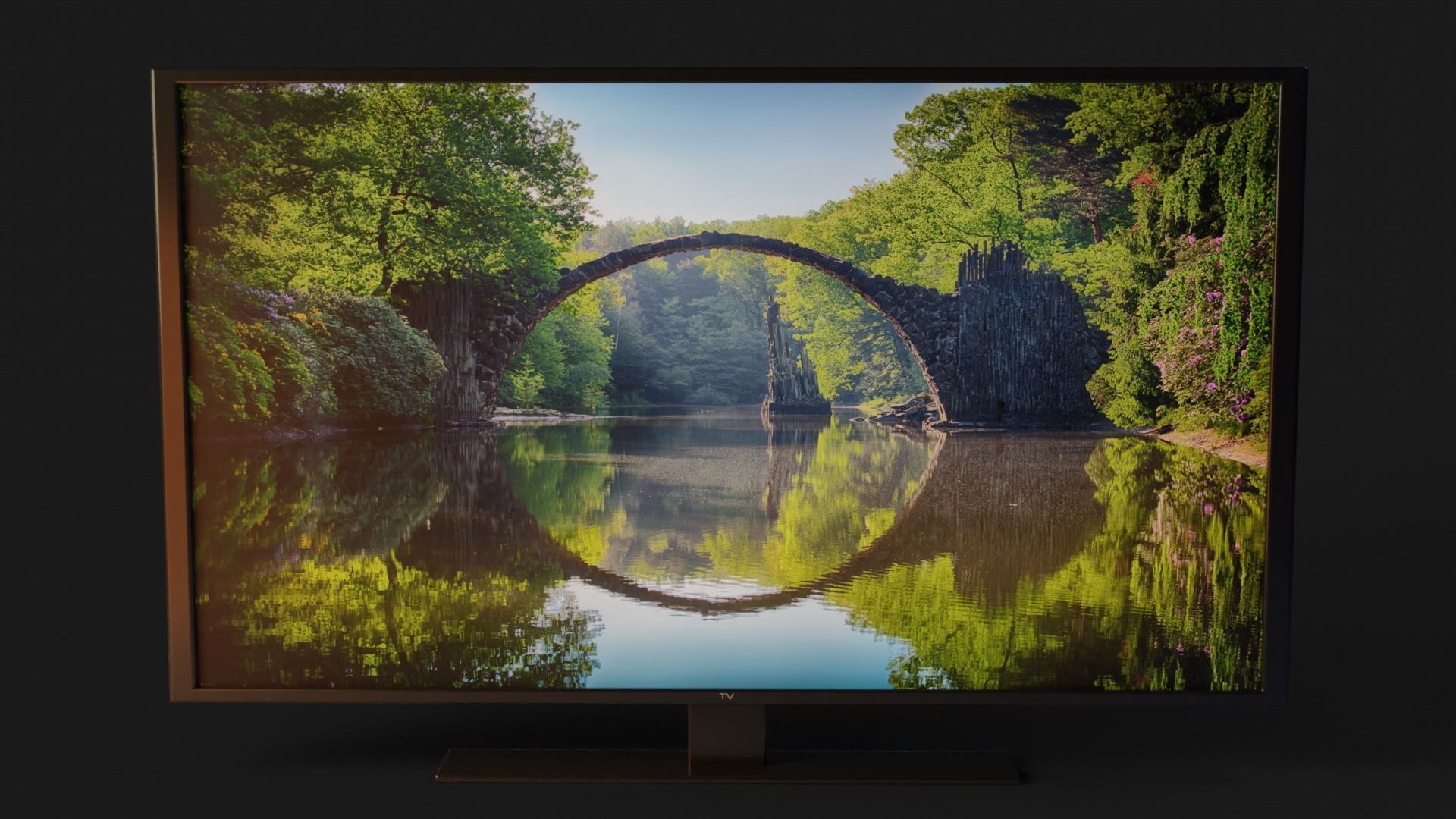 Television GameReady - LowPoly with PBR Material Low-poly 3D model_4