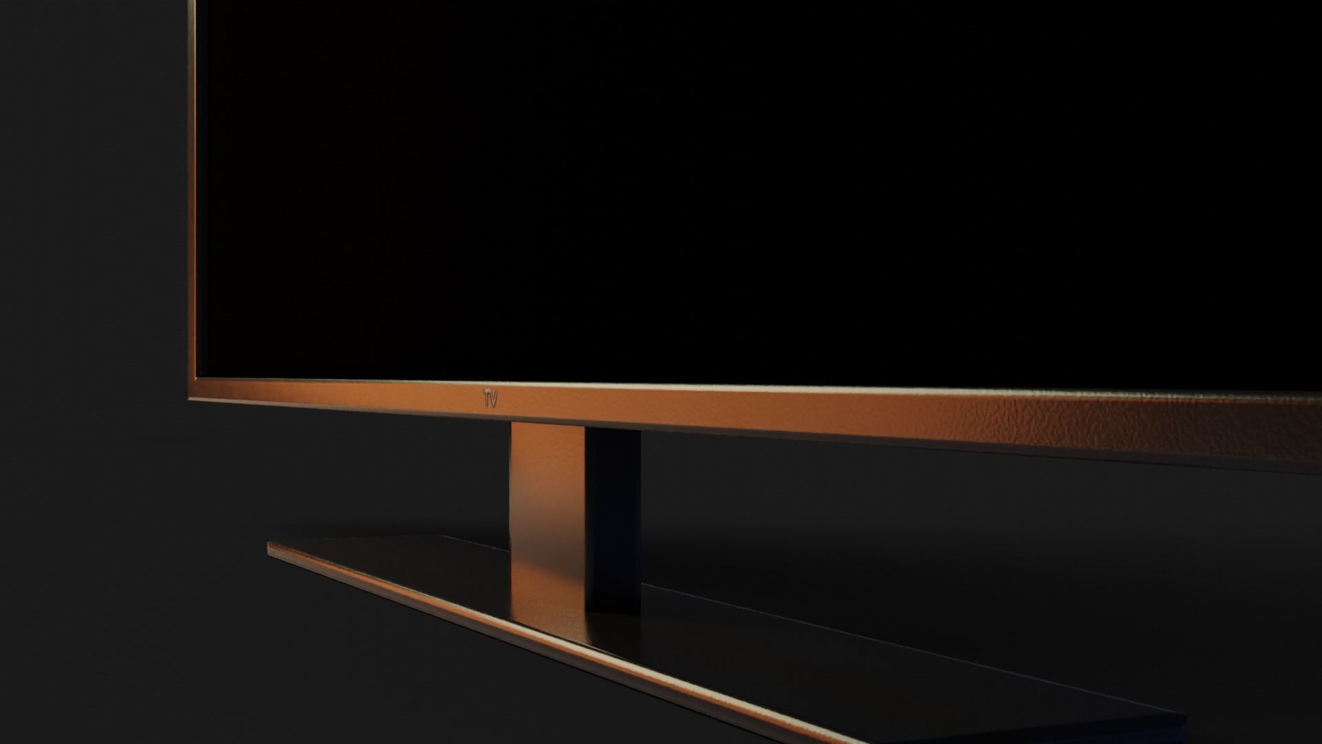 Television GameReady - LowPoly with PBR Material Low-poly 3D model_3