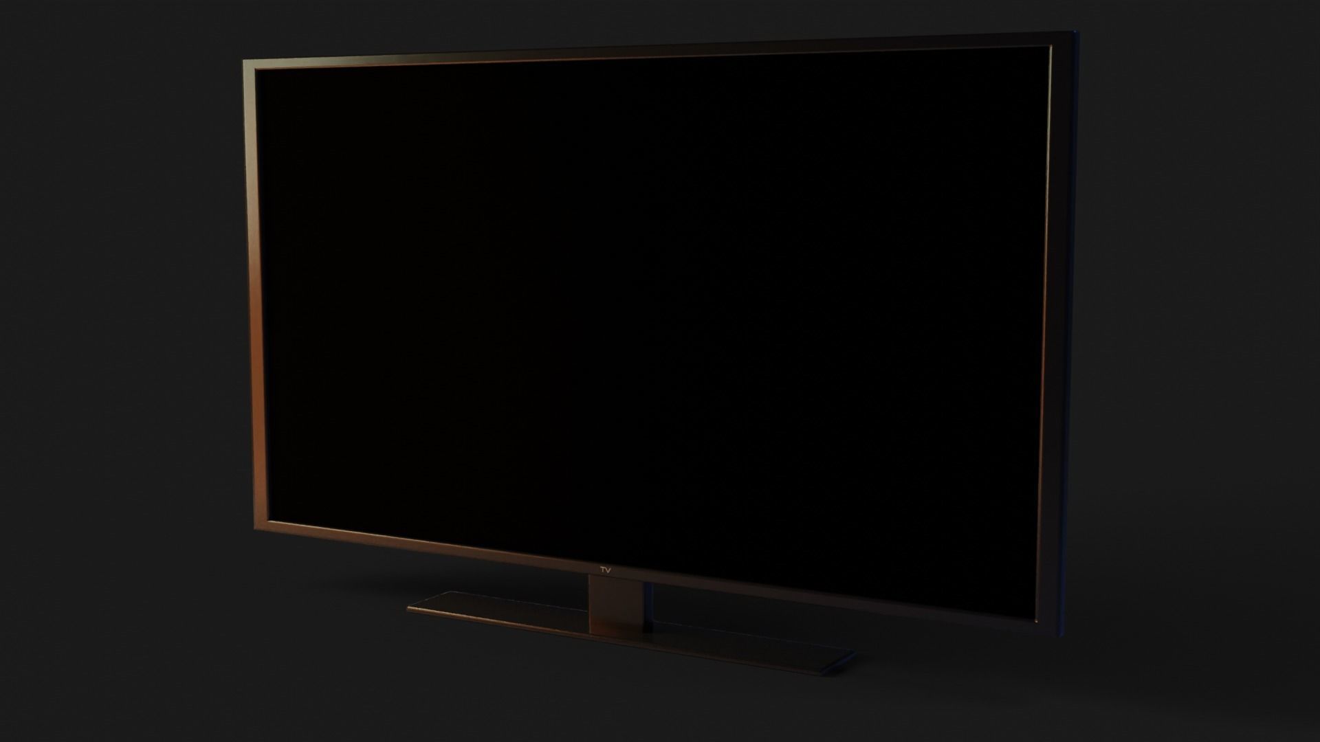 Television GameReady - LowPoly with PBR Material Low-poly 3D model_1