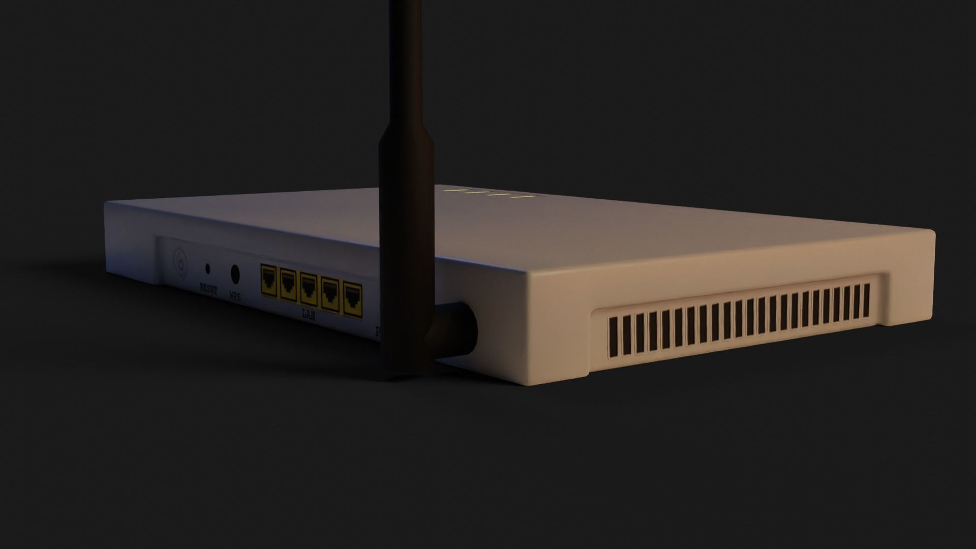 Internet Router GameReady - LowPoly with PBR Material Low-poly 3D model_5