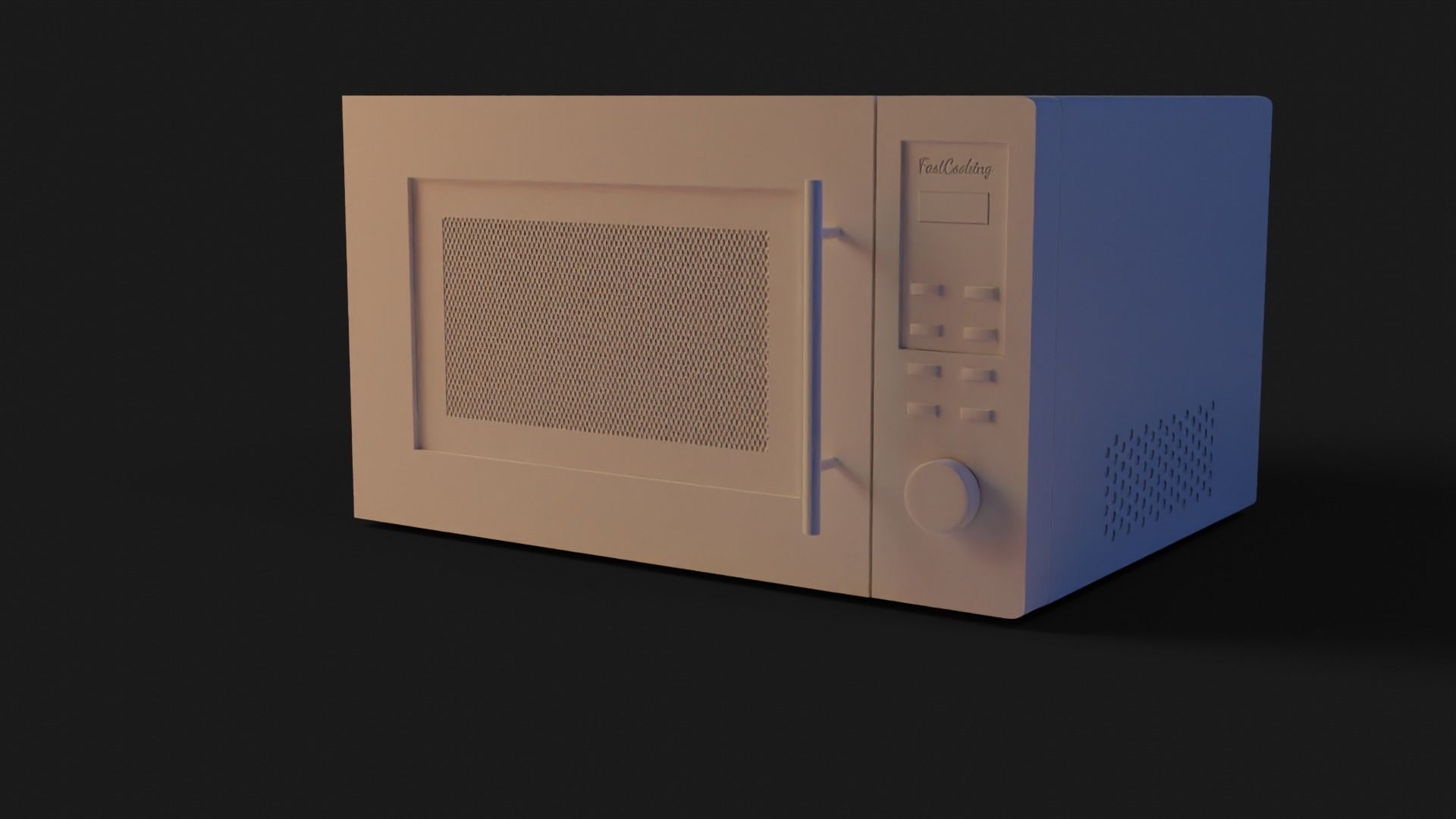 Microwave GameReady - LowPoly with PBR Material Low-poly 3D model_4