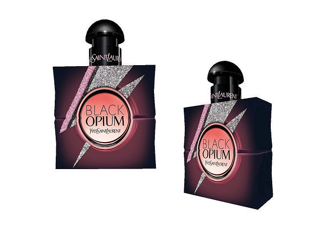 Black opium YSL - perfume bottle  Low-poly 3D model