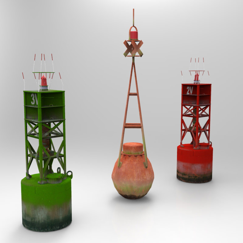Navigation Buoys 3D model_2