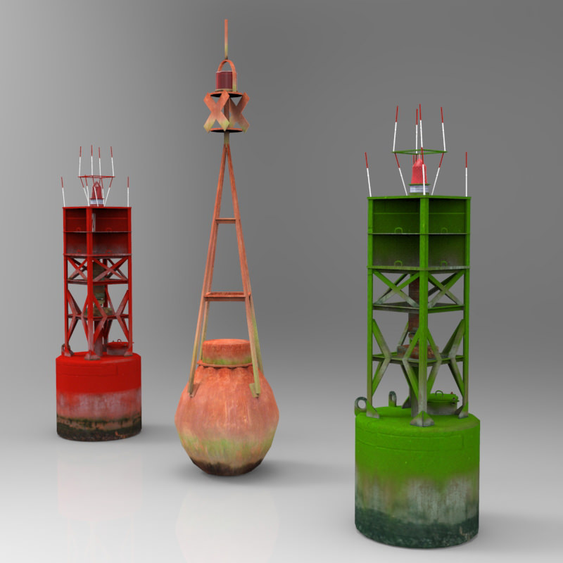 Navigation Buoys 3D model_1