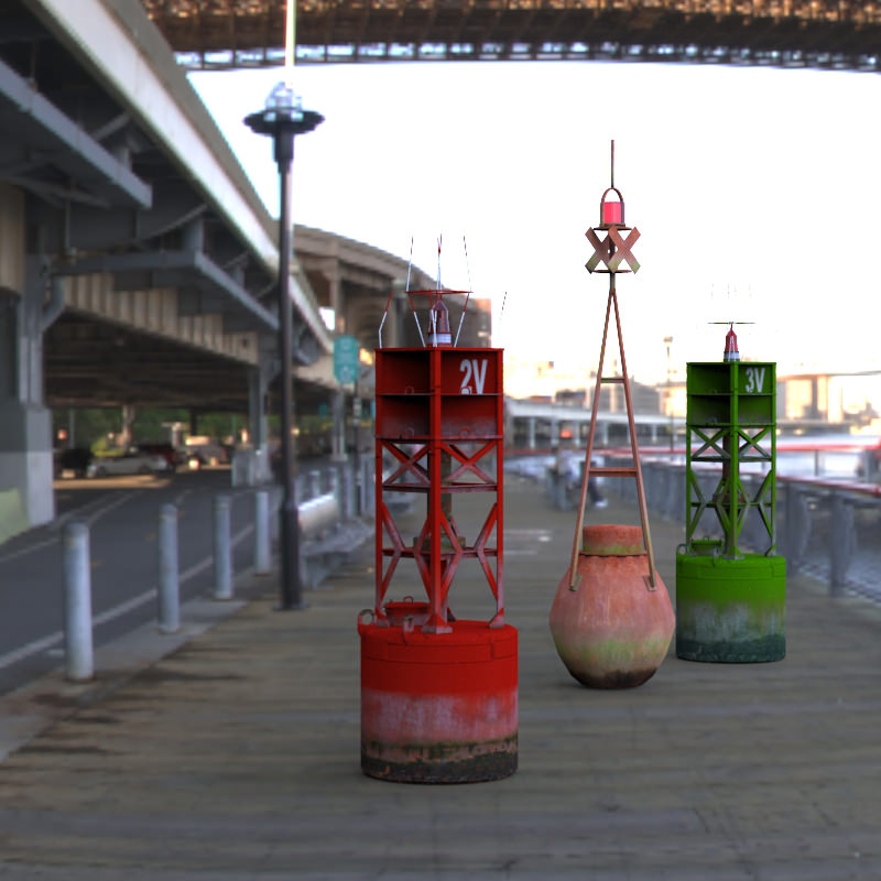 Navigation Buoys 3D model_4