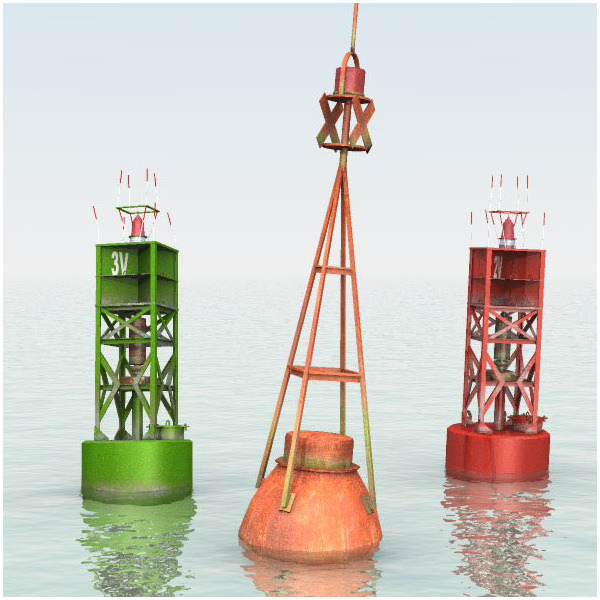 Navigation Buoys 3D model_6