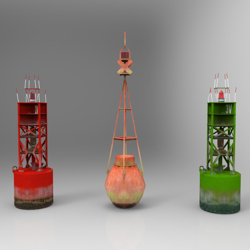 Navigation Buoys 3D model_3