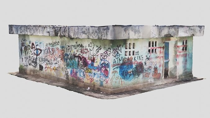 Abandoned Photoscaned Building with 8k texture 3D model