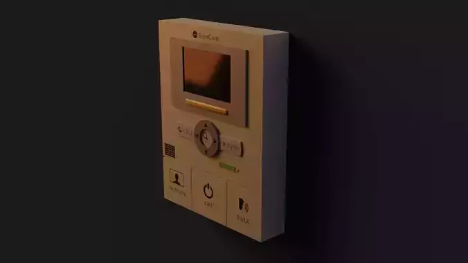 Intercom  GameReady - LowPoly with PBR Material Low-poly 3D model
