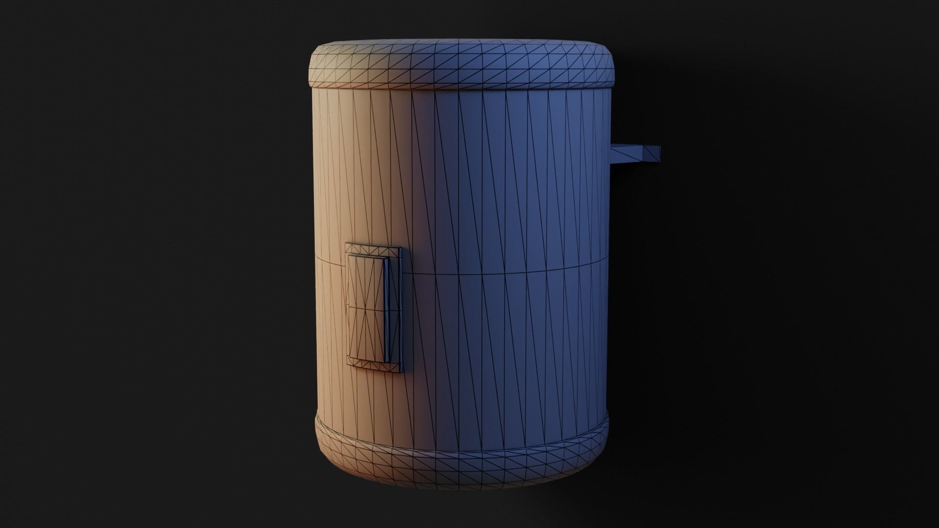 Electric Water Heater GameReady - LowPoly with PBR Material Low-poly 3D model_3