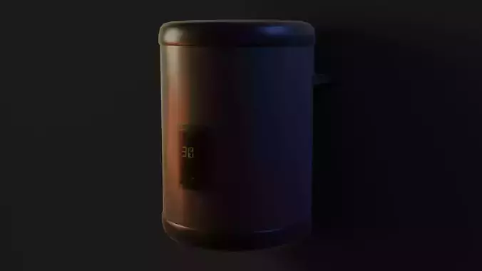 Electric Water Heater GameReady - LowPoly with PBR Material Low-poly 3D model