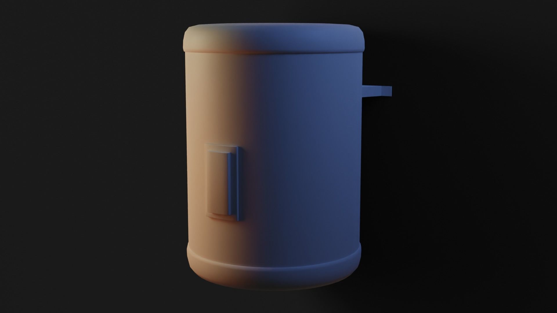Electric Water Heater GameReady - LowPoly with PBR Material Low-poly 3D model_2