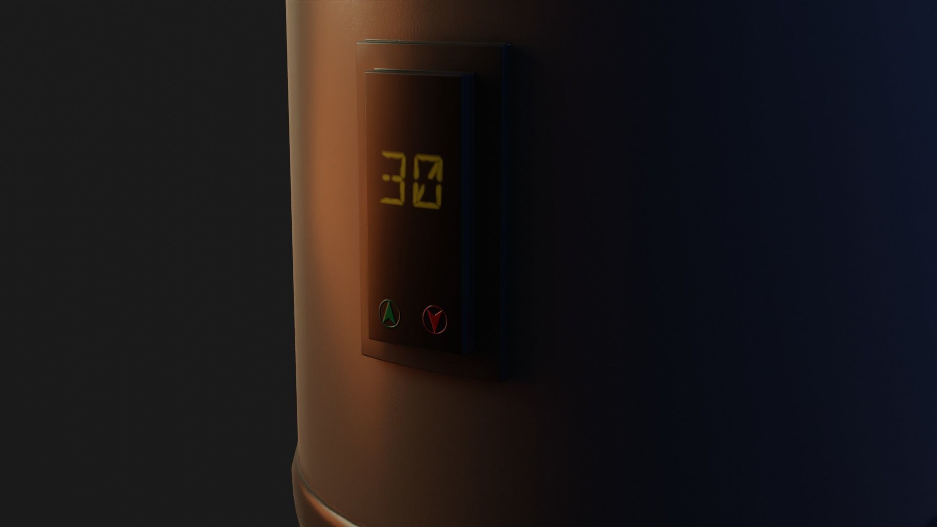 Electric Water Heater GameReady - LowPoly with PBR Material Low-poly 3D model_5